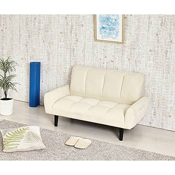 Amazon｜2P コーデュロイソファー ミルキーホワイト 二人掛け 2